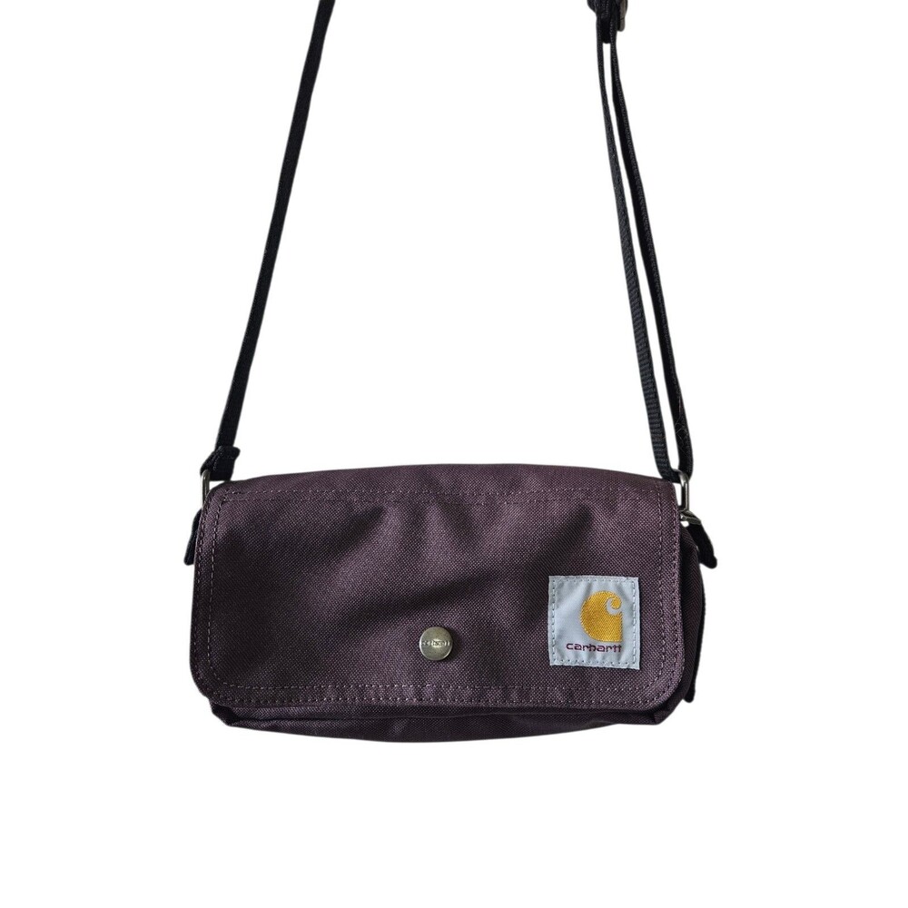 Carhartt Crossbody Essential Horizontal Port Deep Purple Purse Bag EUC